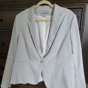 H & M women's blazer suitjacket, light taupe, size XL  BNWOT